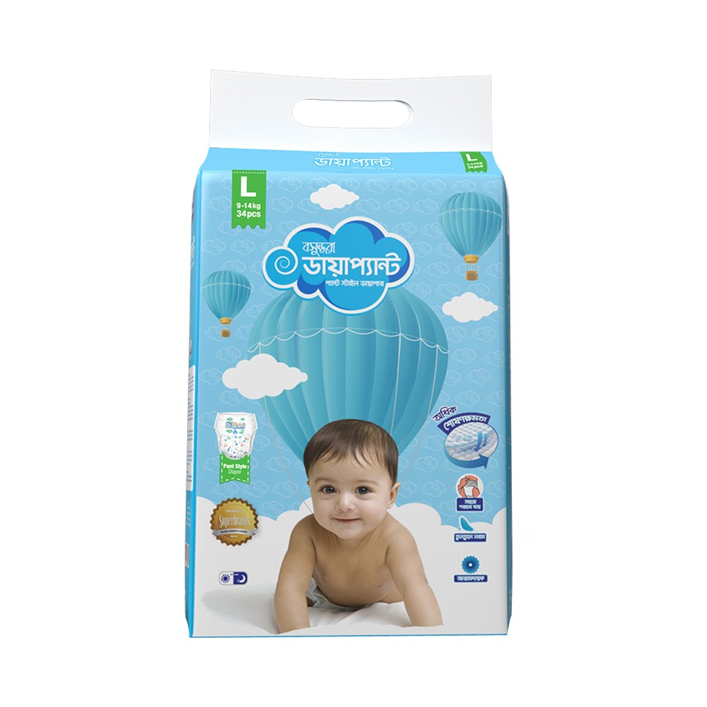 Bashundhara Diapant Baby Diaper L 914 kg