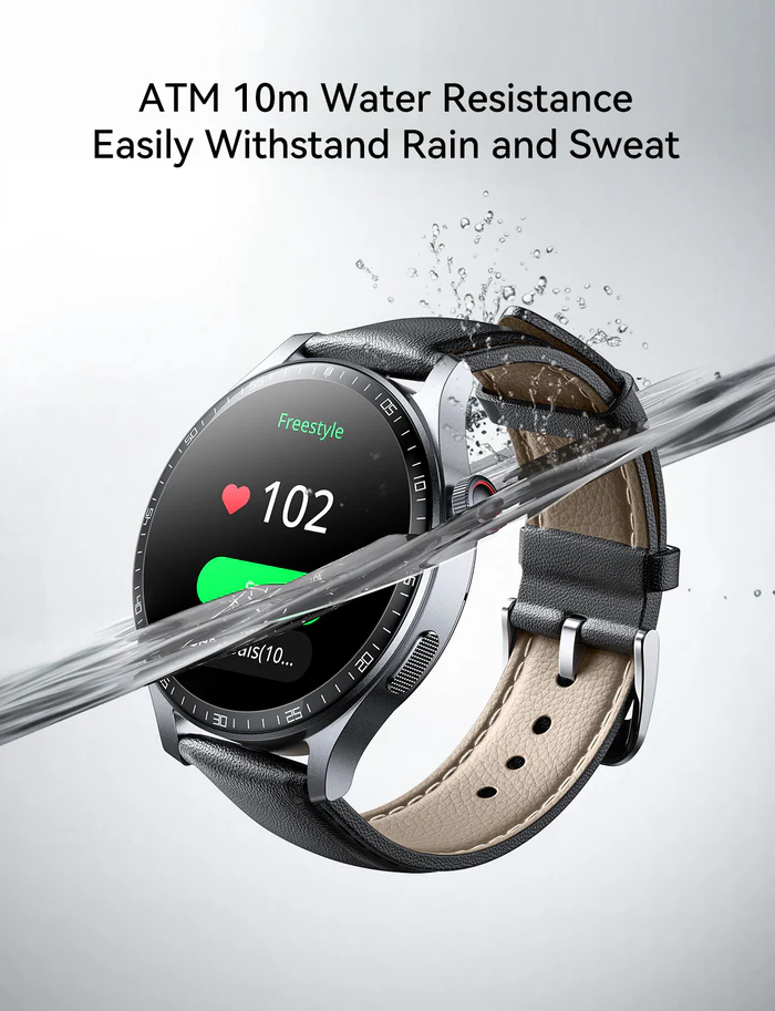JOYROOM JR-FC2 Pro Classic Series Smart Watch (Answer/ Make Call) - (2 Type Belt). 