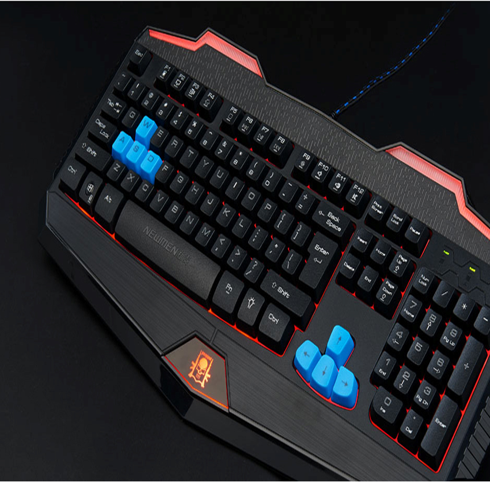 Newmen K-B808 Gaming Keyboard Multi-Color Lighting. 