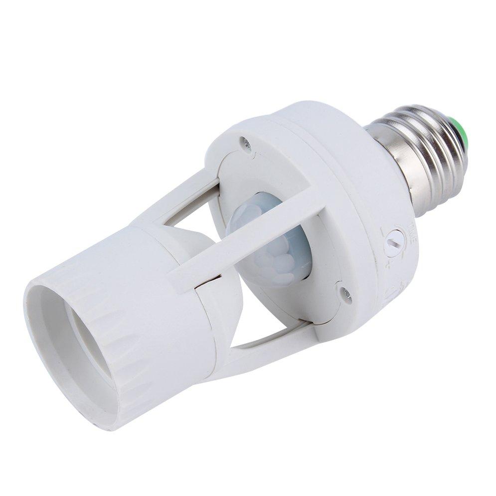 E27 LED Infrared Motion Detection Light Sensor Light Bulb Switch Home White. 