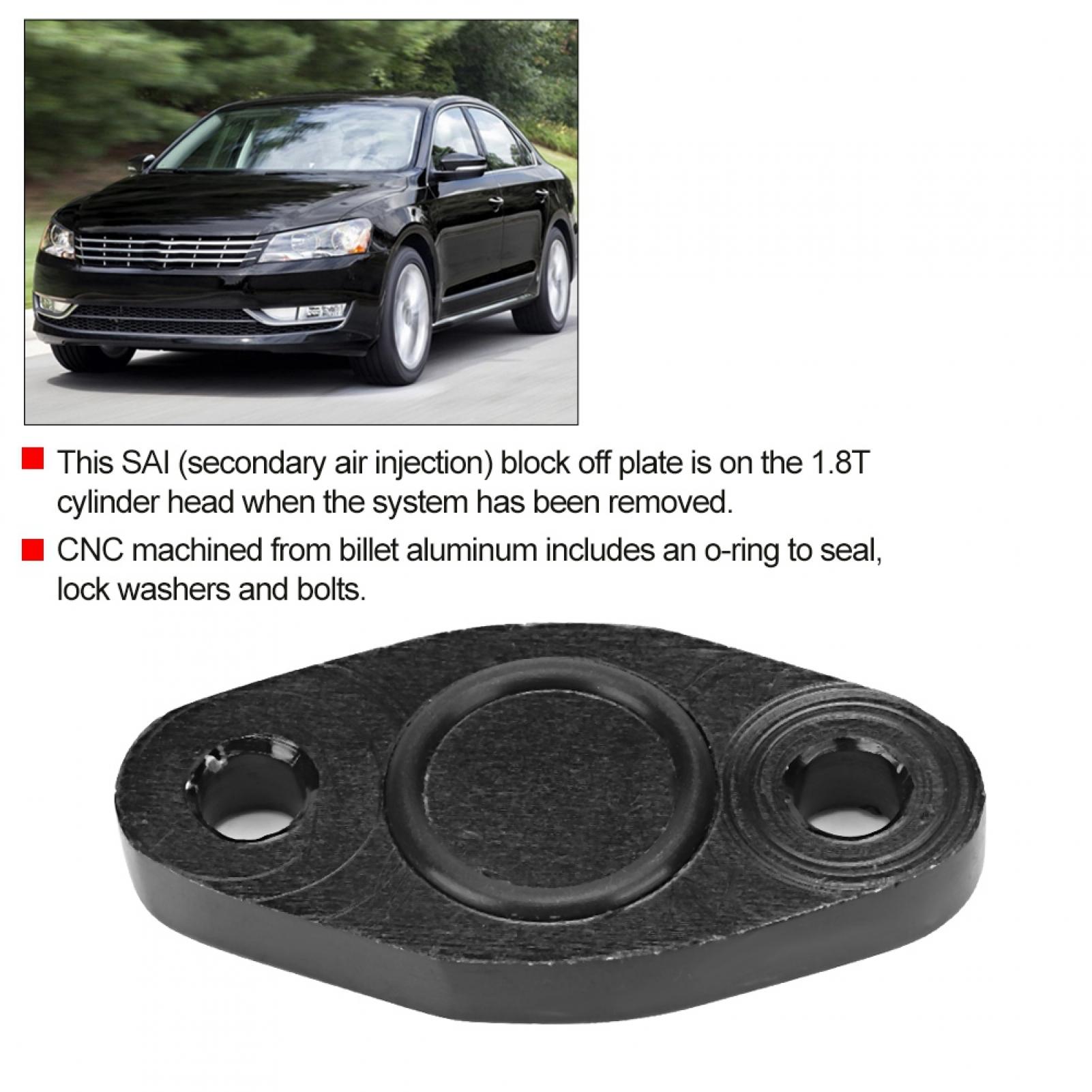 18T En e SAi Delete Block Off Plate Billet Aluminum Exhaust Accessory Fits for Mk4 TT B5 B6. 
