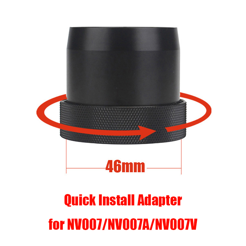 PARD NV007S 46mm Quick Install Adapter Bayonet Night Vision Scope Camera Kit Fast Sleeve Bracket Adapter For NV007V. 