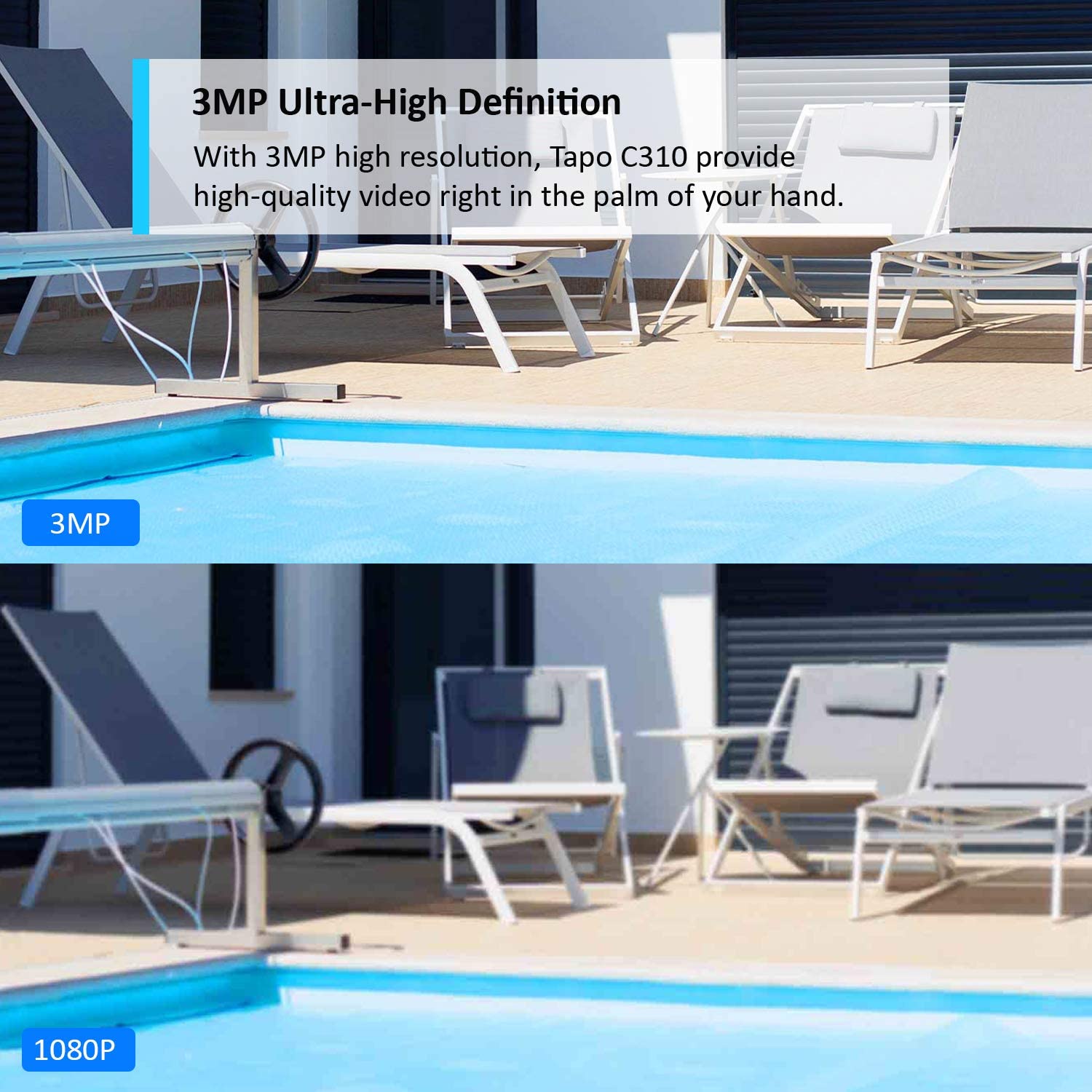 TP Link Tapo C310 3MP Outdoor Waterproof Wi-FI Security IP Camera CCTV Ultra-High-Definition Video. 