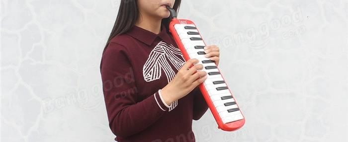 IRIN 32 Key Melodica Keyboard Mouth Organ with Pag for School Student