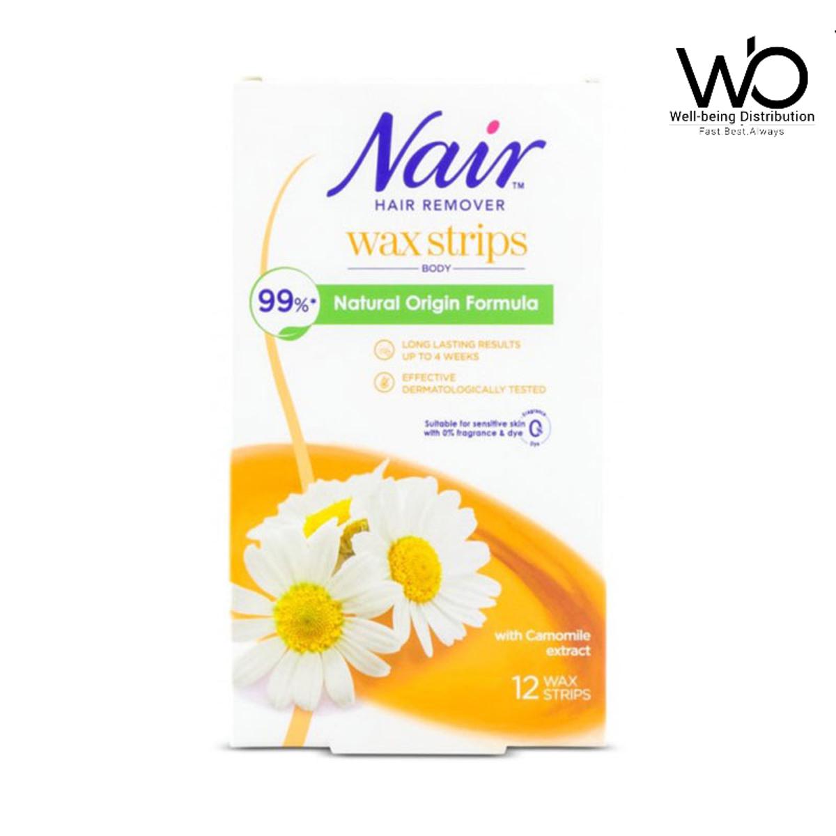 Nair Hair Remover Body Wax Strips With Chamomile Extract 12's Pack: Buy Online at Best Prices in Bangladesh Nair Hair Remover Body Wax Strips With Chamomile Extract 12's Pack: Buy Online at Best Prices in Bangladesh