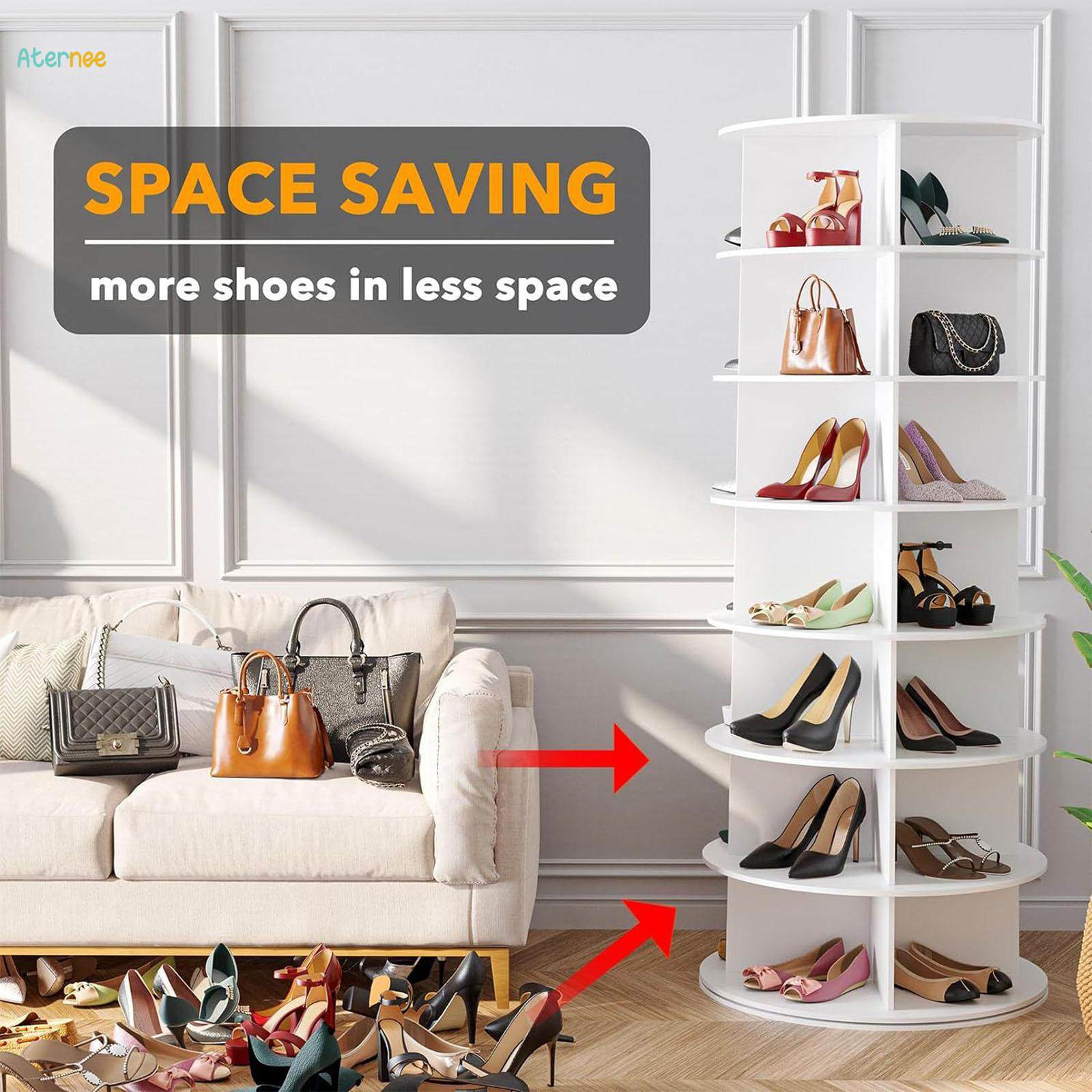 Rotating Shoe Rack Storage Rotating Lazy for Garage