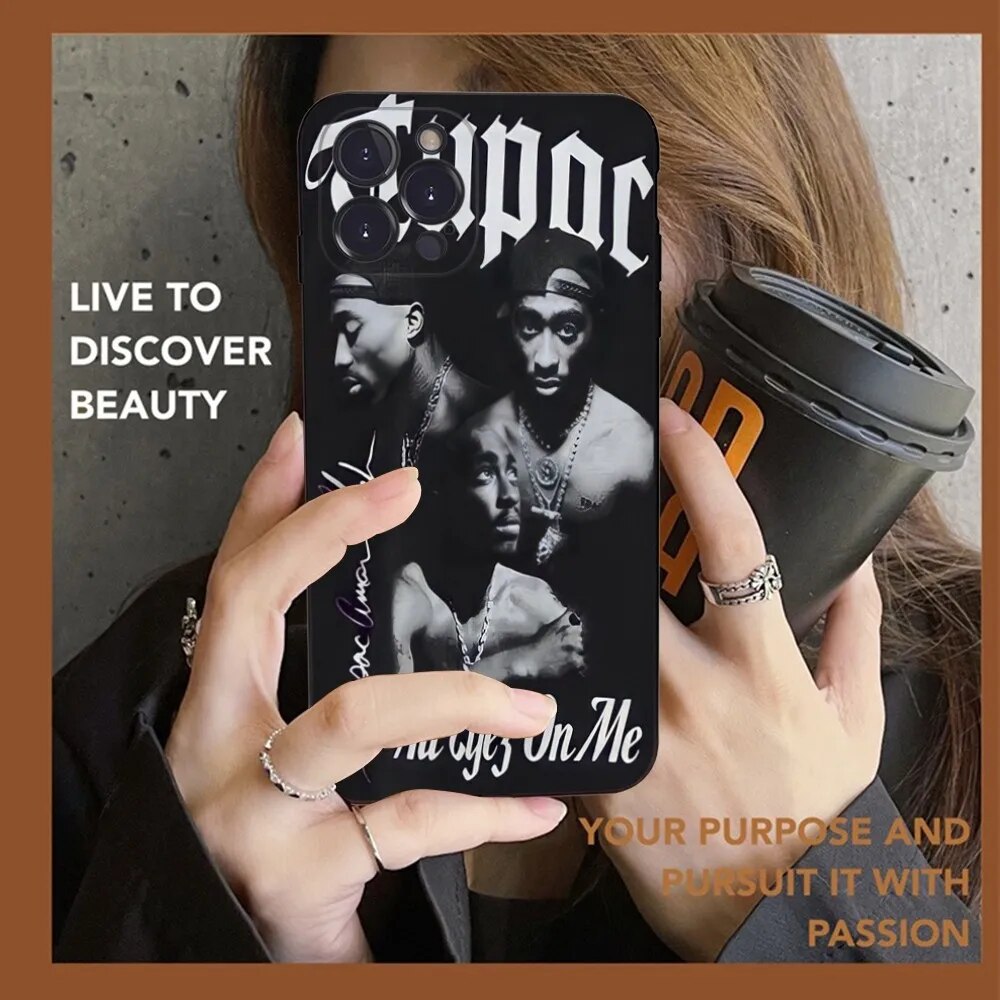 2pac Tupac Amaru Shakur Makaveli Phone Case For iPhone 14 11 12 13 Mini Pro XS Max Cover 6 7 8 Plus X XR SE 2020 Funda Shell. 