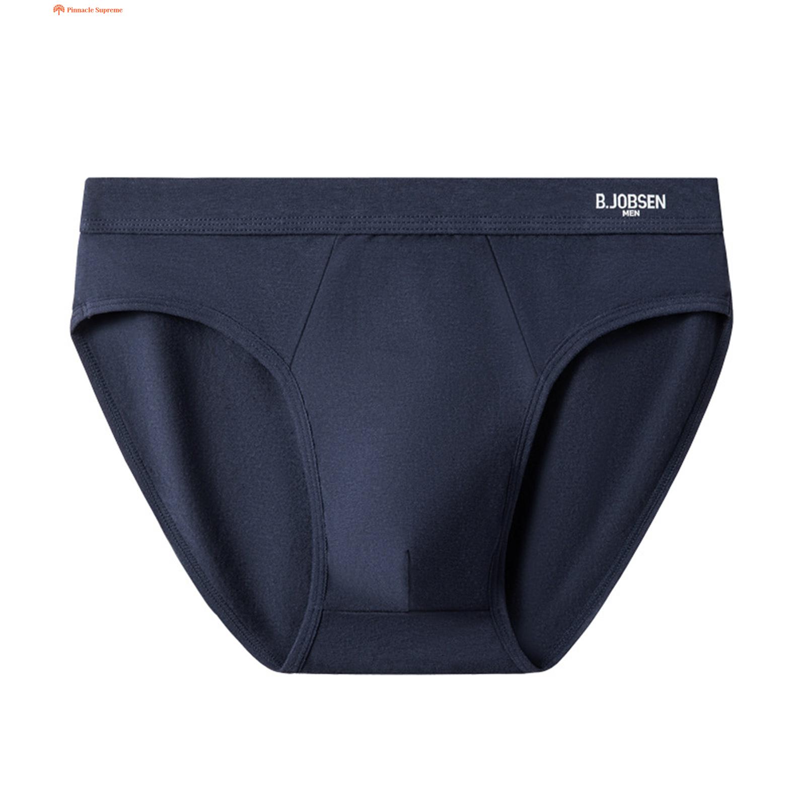 Men Elastic Briefs Comfortable Men's Solid Color Briefs Soft Breathable Underwear for Men Briefs. 