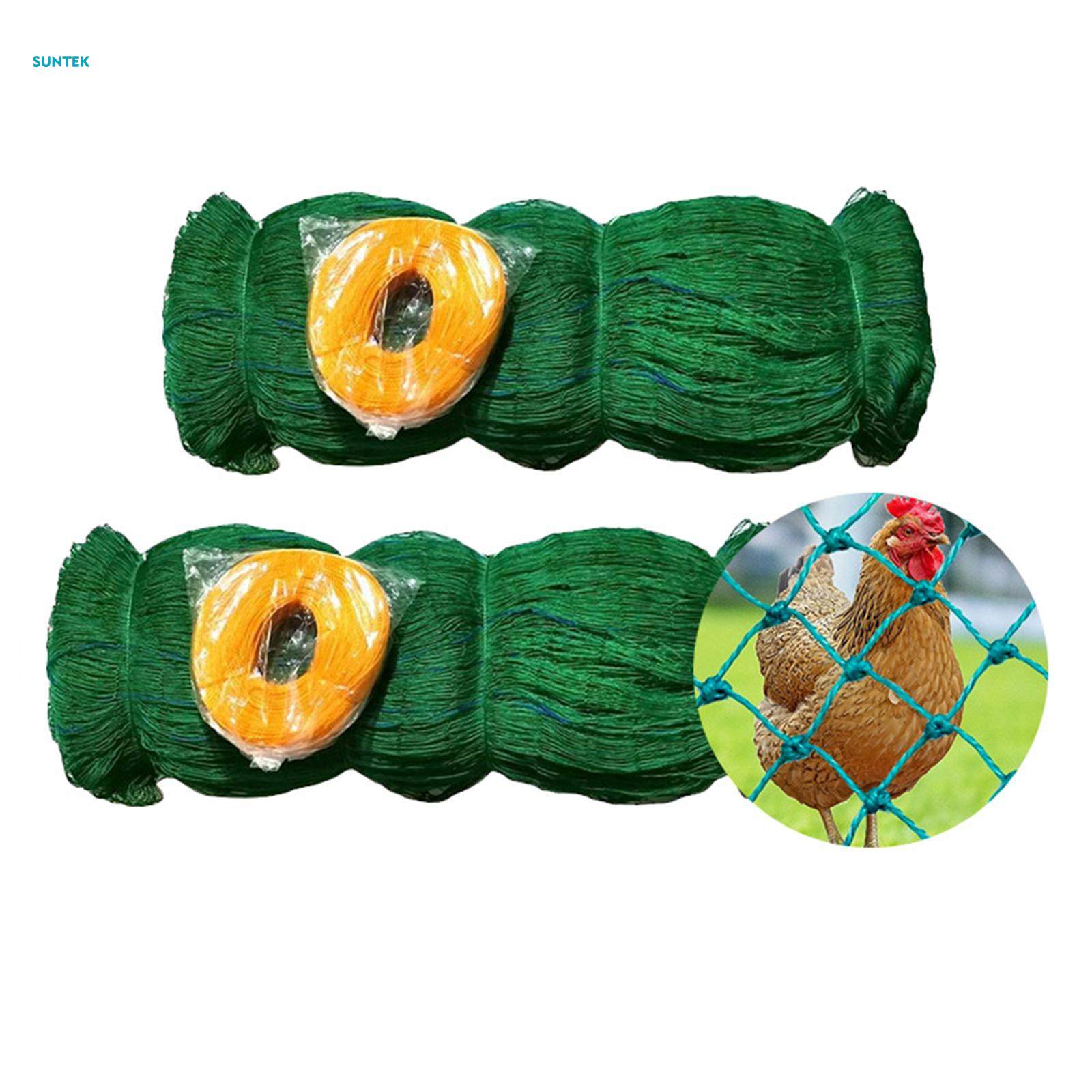 Chicken Coop Netting Cover Easy Installation Protection Farm Fence Net. 