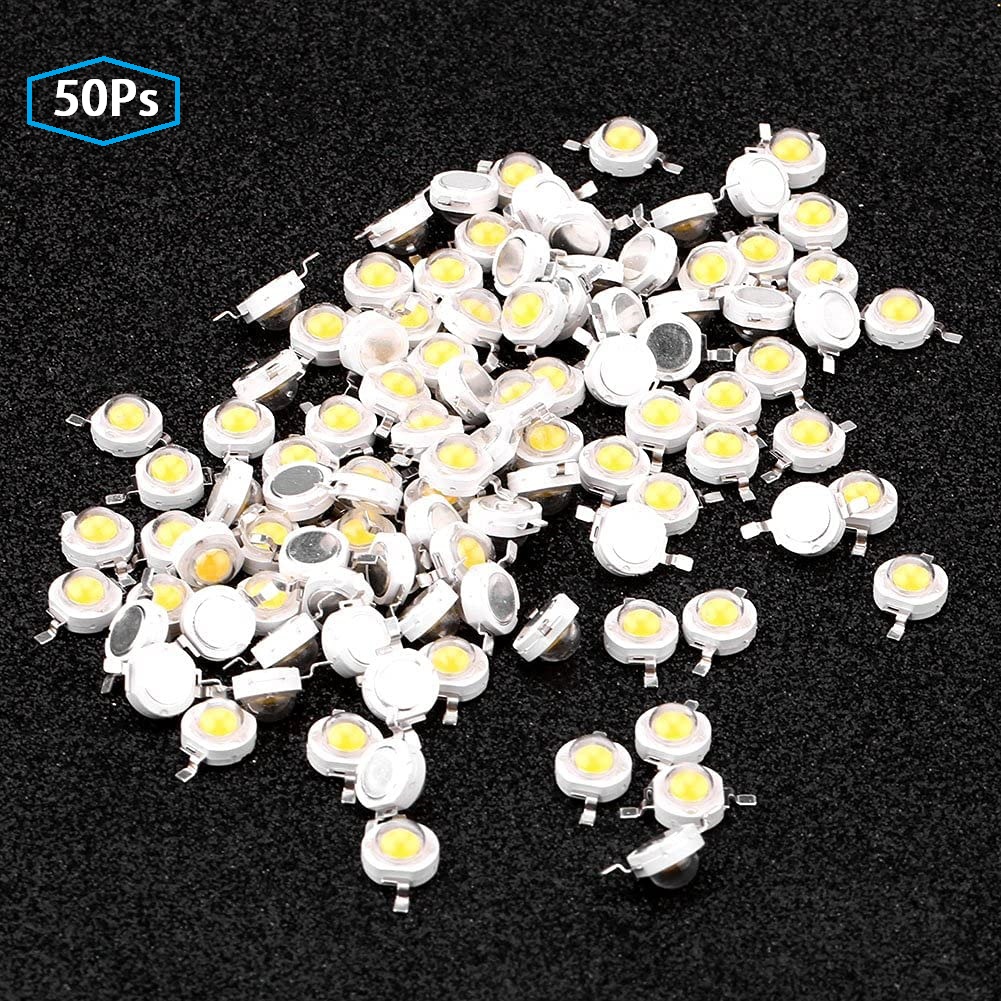 GAESHOW 12Pcs Chip LED Ad Alta Potenza, 5W 15-17V Super Bright Intensity SMD Emettitore di Luce Componenti Lampadina a diodi Apparecchi di Illuminazione a LED, per Proiettore Spotlight