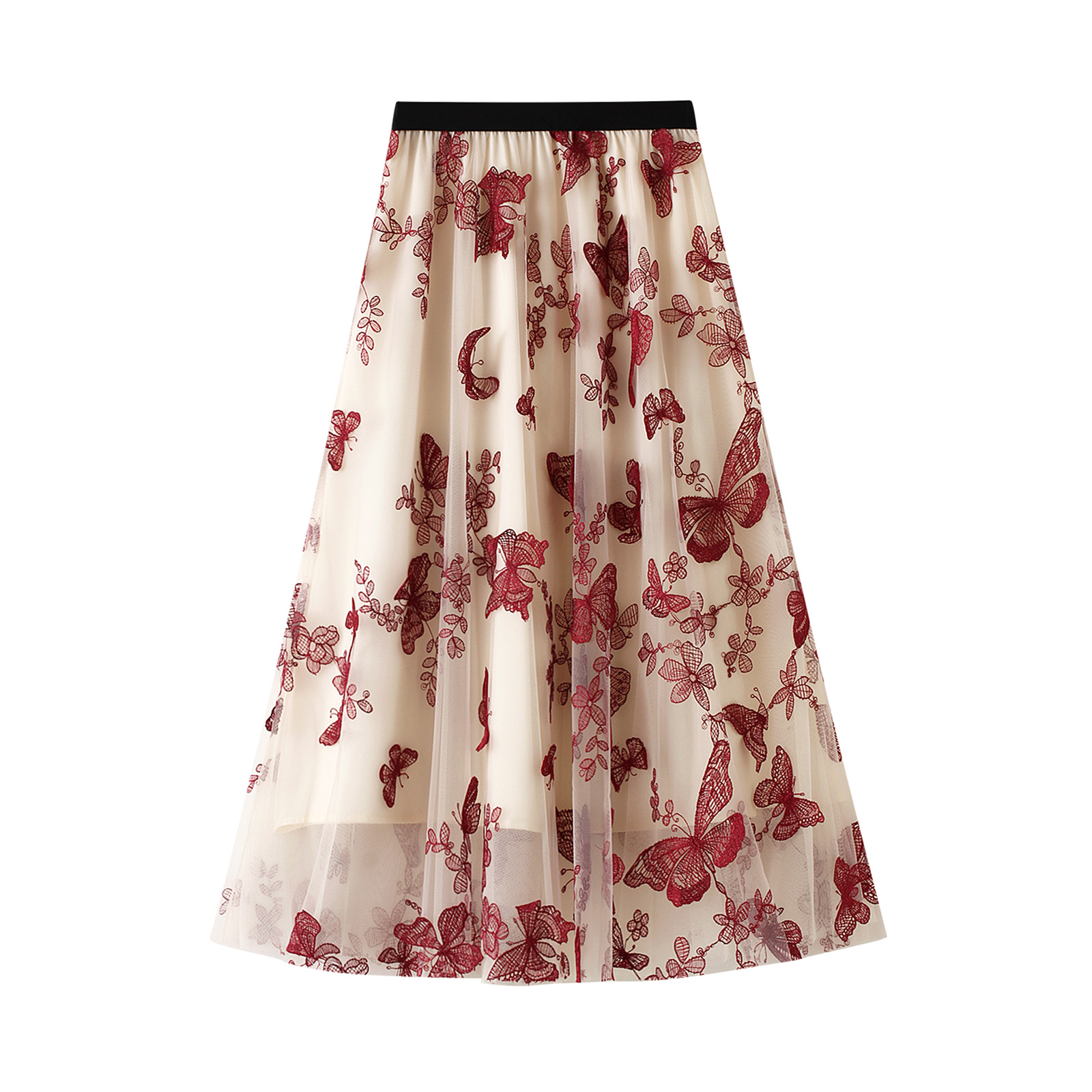 スカート idem volume tulle butterfly dot skirt volume tulle butterfly dot skirt – idem