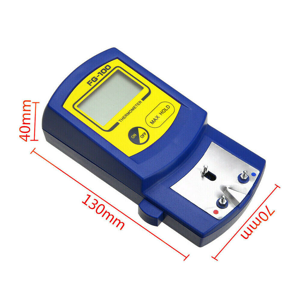 FG-100 Digital Soldering Iron Tips Thermometer Temperature Instruments Tester for soldering iron tips + 5pcs lead free Sensors. 