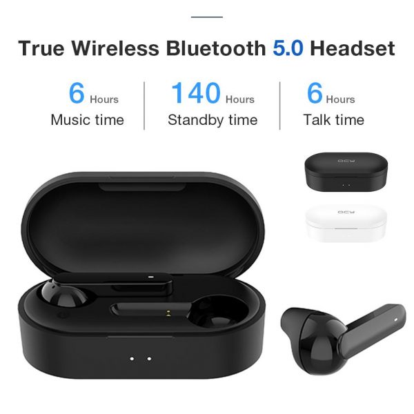 QCY T3 TWS Fingerprint Touch Wireless Headset Bluetooth V5.0 3D Stereo. 