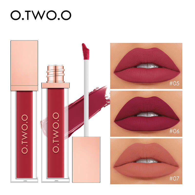O. TWO O high energy dense fog 18 color non stick cup velvet matte lip gloss lipstick 1017