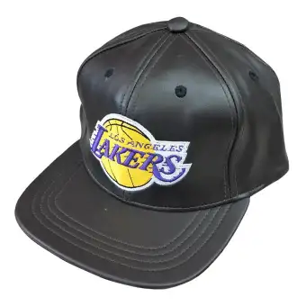 leather lakers hat