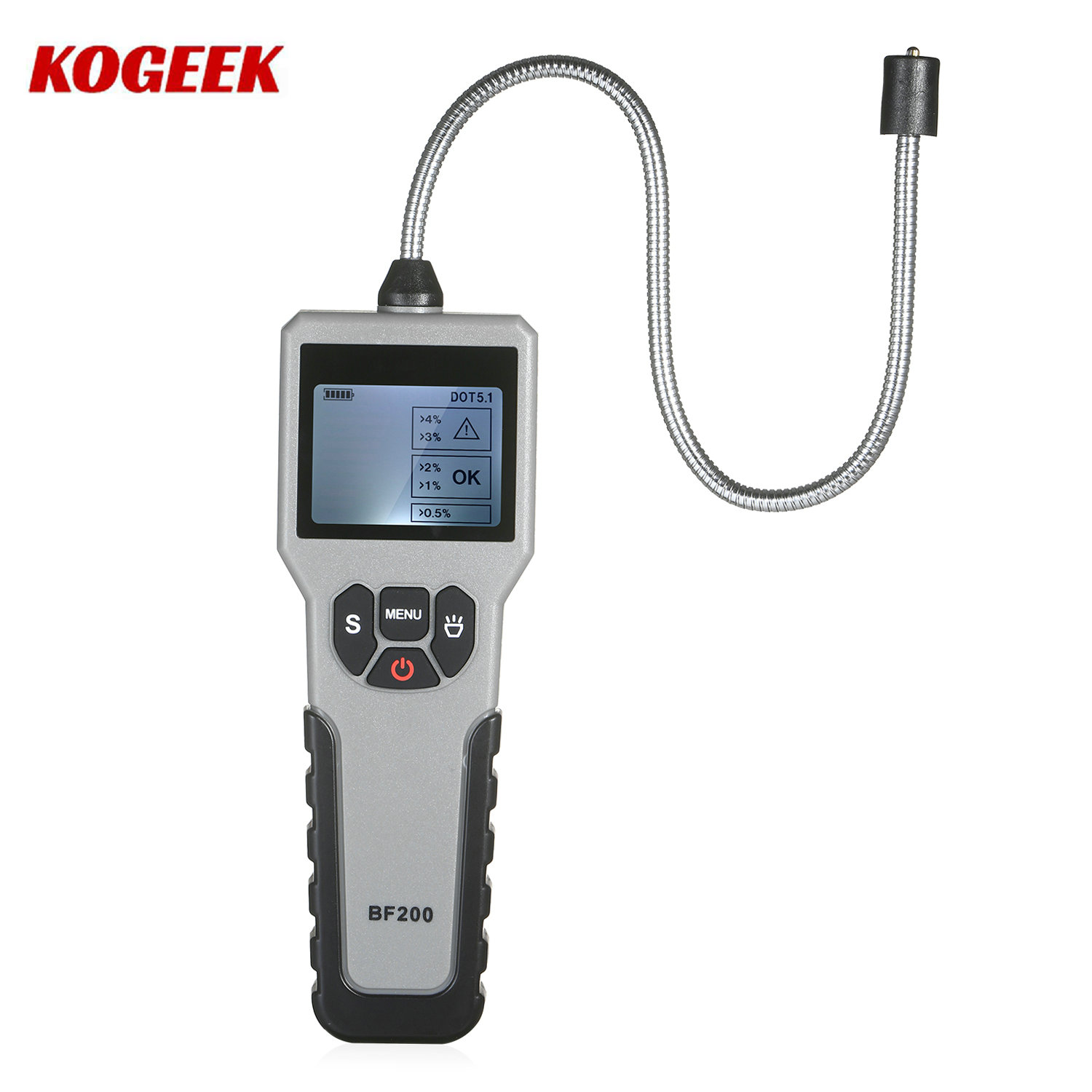 KOGEEK Brake Fluid Tester Automotive Brake Fluid Detector Intelligent Car Brake Fluid Tester Brake Fluid Diagnostic Testing Tool with LCD Screen for Vehicle DOT3 DOT4 DOT5.1. 