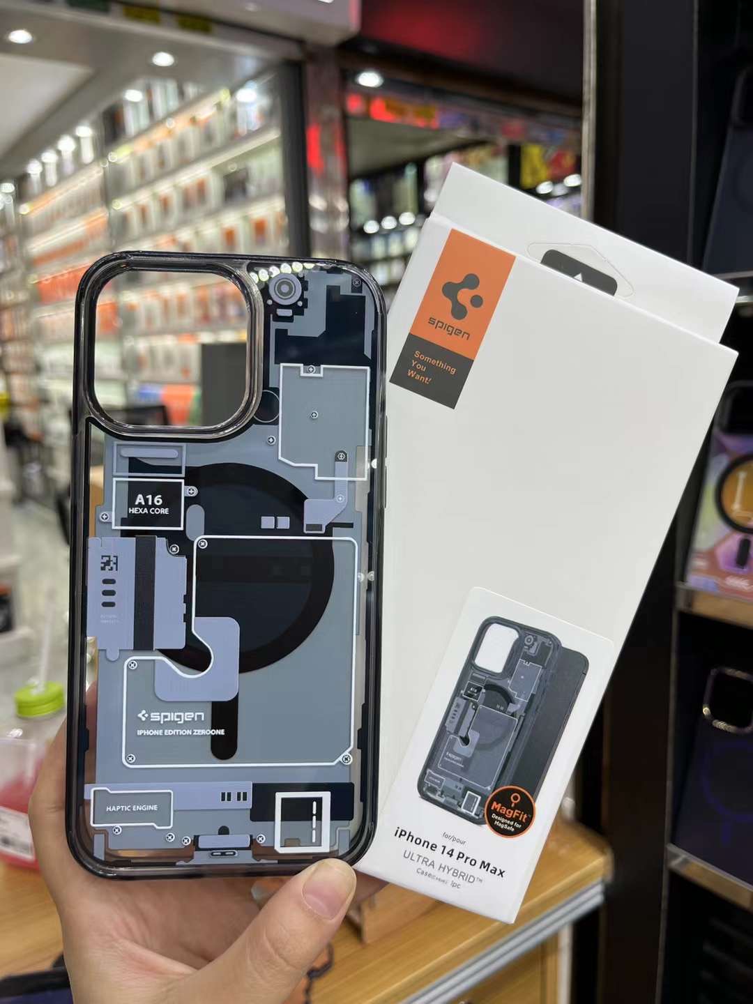 For iPhone 14 Pro Max - Spigen Ultra Hybrid (MagFit) Anti Yellow Technology Phone Casee Back Cover