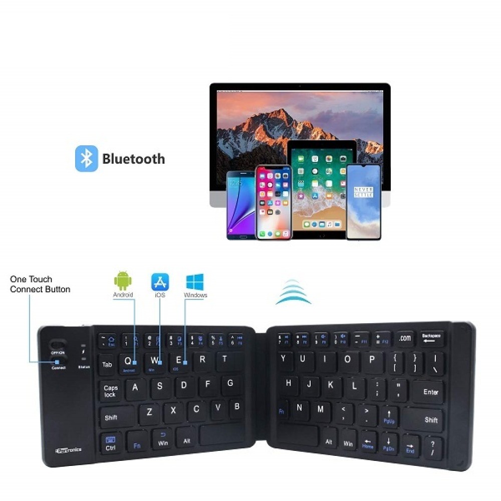 B68 Folding Bluetooth keyboard Rechargeable For Mobile And PC. 