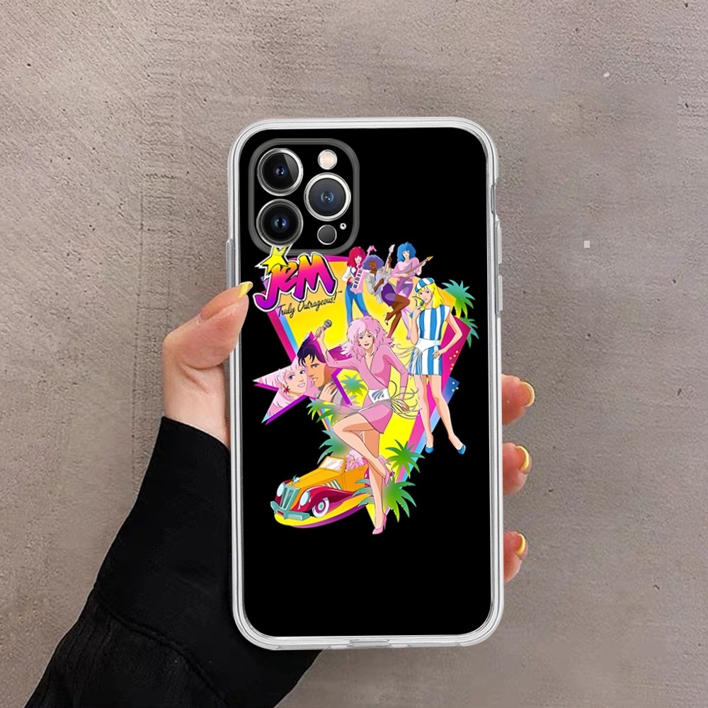 Jem And The Holograms Phone Case For iPhone 14 11 12 13 relaxMini Pro XS Max Cover 6 7 8 Plus X XR SE 2020 Funda Shell. 