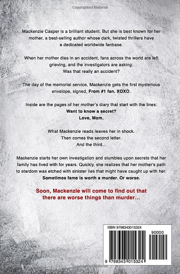 Love, Mom: A fast-paced psychological thriller with several twists. 