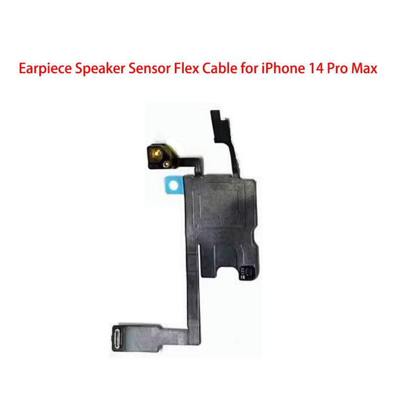 Earpiece Ear Speaker For iPhone 14 Pro Max Plus Sound Receiver Earphone Front Light Sensor Flex Cable. 