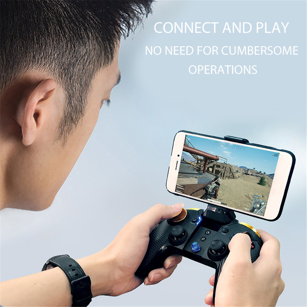 PG-9118 Wireless Bluetooth Gamepad Controller with Telescopic Holder Joystick for Android PC hot sell Simple Fidelity design. 