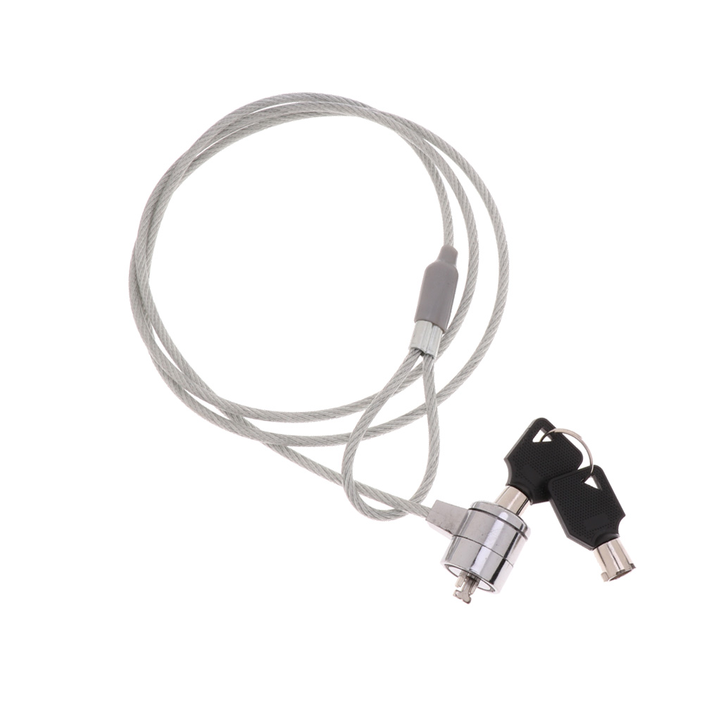 Tablet Lock Security Cable, 2 Keys Locking Kit Anti Theft Hardware Protection for Mobile Notebook. 