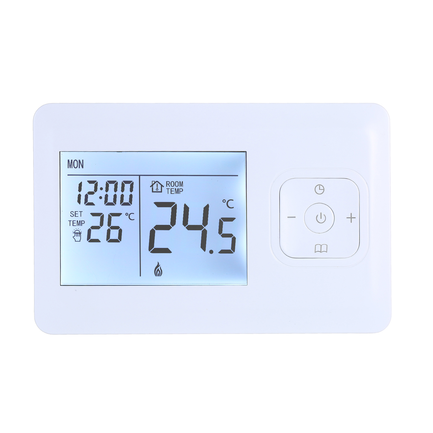 LCD Digital Heating Thermostat Programmable Wall-mounted Furnace W-ifi Thermostat Wir-eless Temperature Control Constant Temperature Weekly Programming Water Heating Temperature Controller. 
