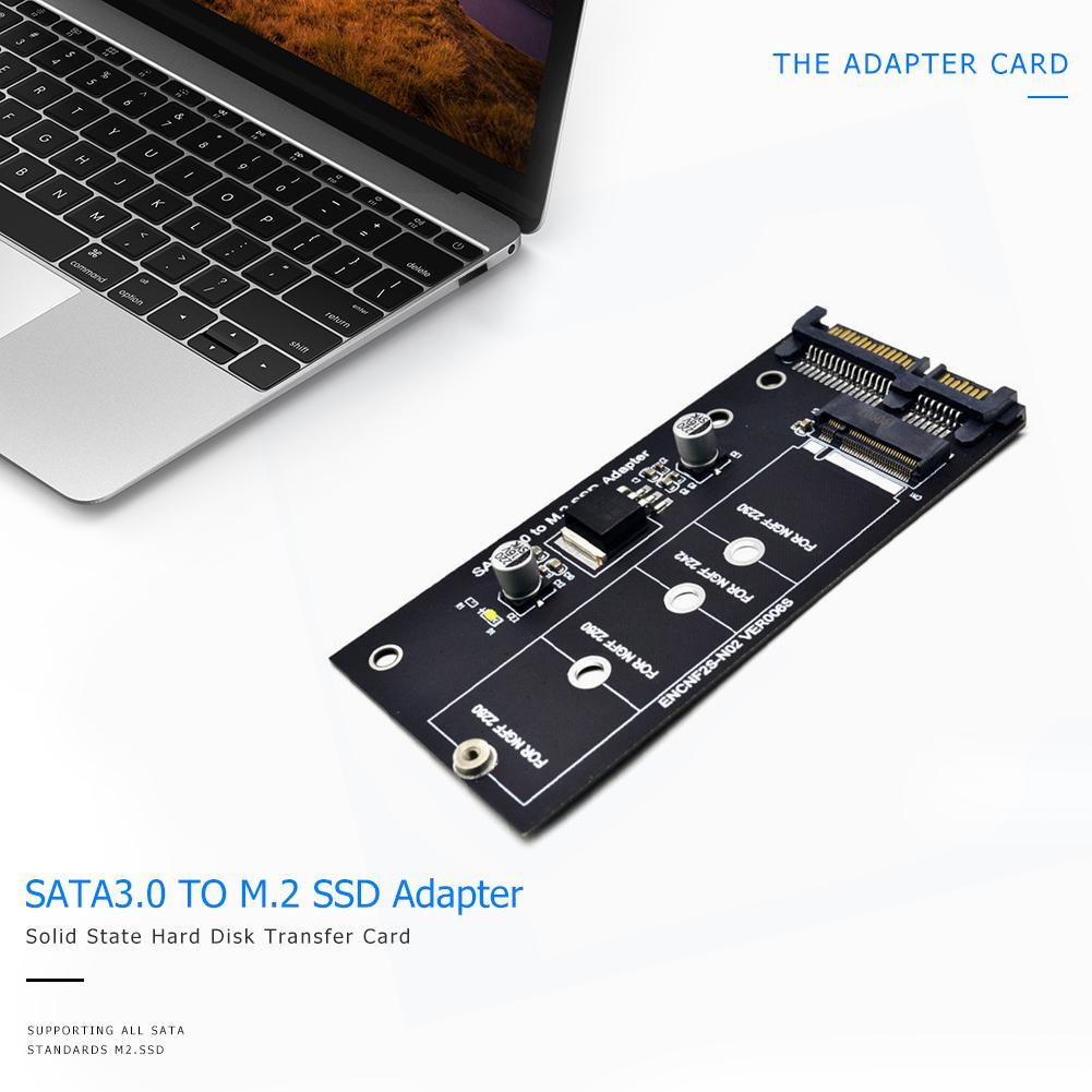 SATA 3.0 to M.2 NGFF SSD Adapter 22 Pin to KEY B-M NGFF Expansion Card Converter No Driver Software. 