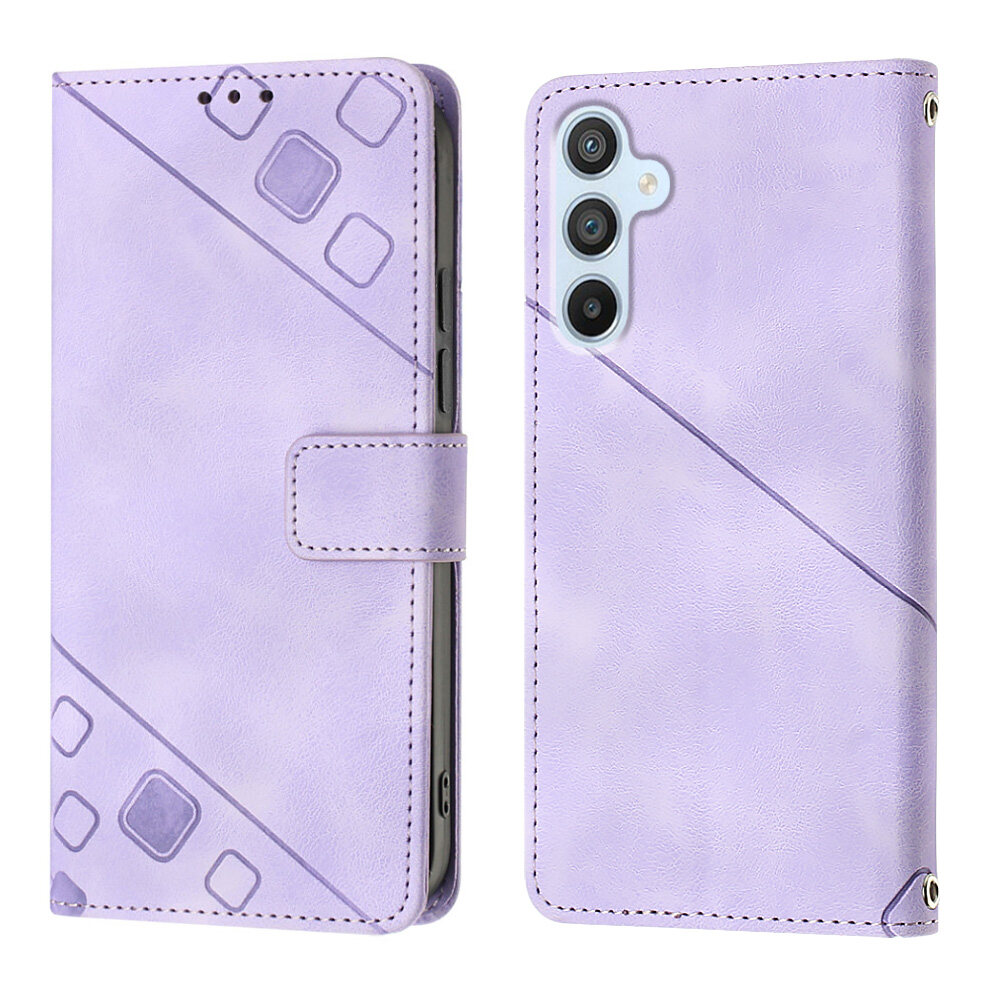lthmy for Samsung Galaxy A54 5G Case Embossed Leather Wallet Flip Stand Cover