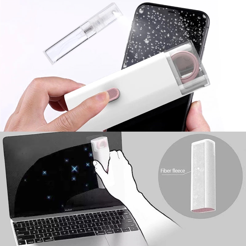 BlueWow 7-in-1 Computer Keyboard Cleaner Brush Kit Earphone Cleaning Pen For Headset Keyboard Cleaning Tools Cleaner Keycap Puller Kit. 