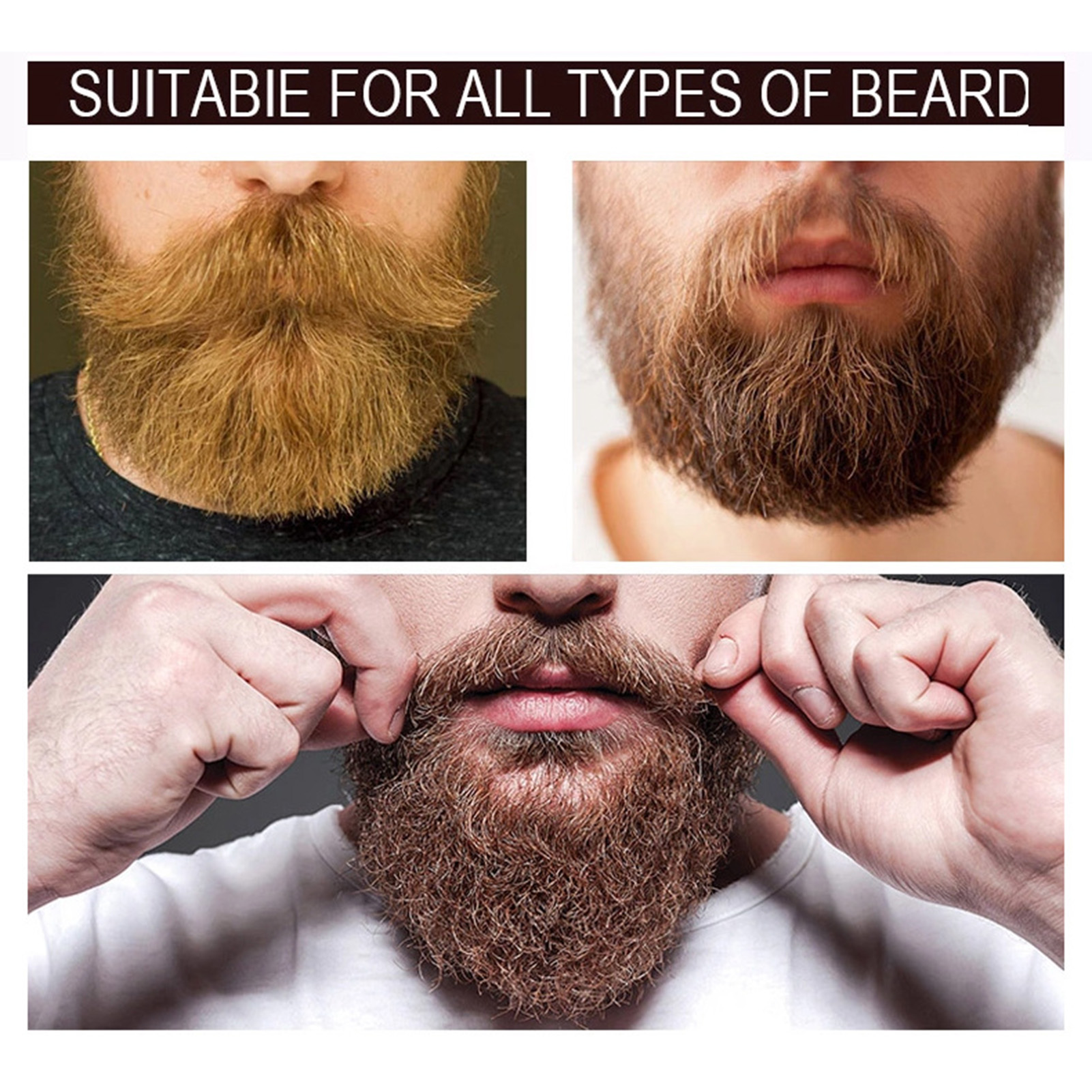 Beard Styling Cream Easy to Operate Thin Beard Growth Wax. 