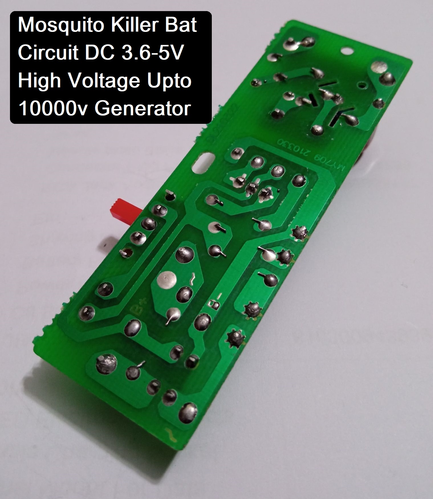 Mosquito BAT Circuit Board Rechargeable Mosquito Killer Bat Circuit Board DC 3.6-5V Voltage Generator 5000-10000V Mosquito Killing Bat Circuit For Electric Mosquito Racket Bat DIY. 