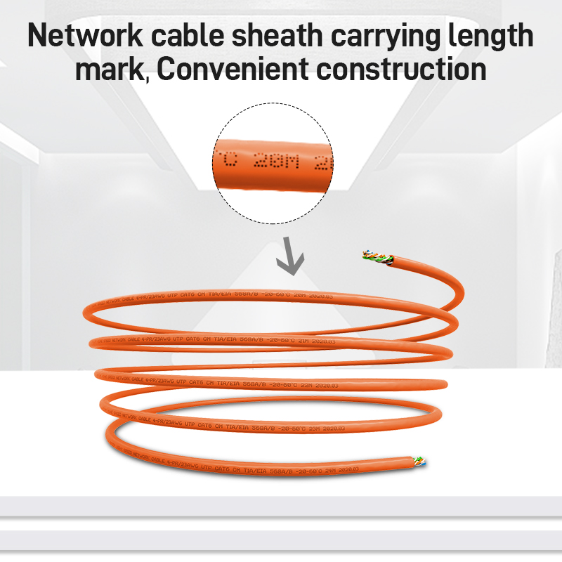 AMPCOM Bulk Ethernet Cable, CAT6 CAT5E OFC Solid Pure Bare Copper wire, 0.57mm 23AWG 24AWG RJ45 Network Cable 25m 50m 100m 150m. 