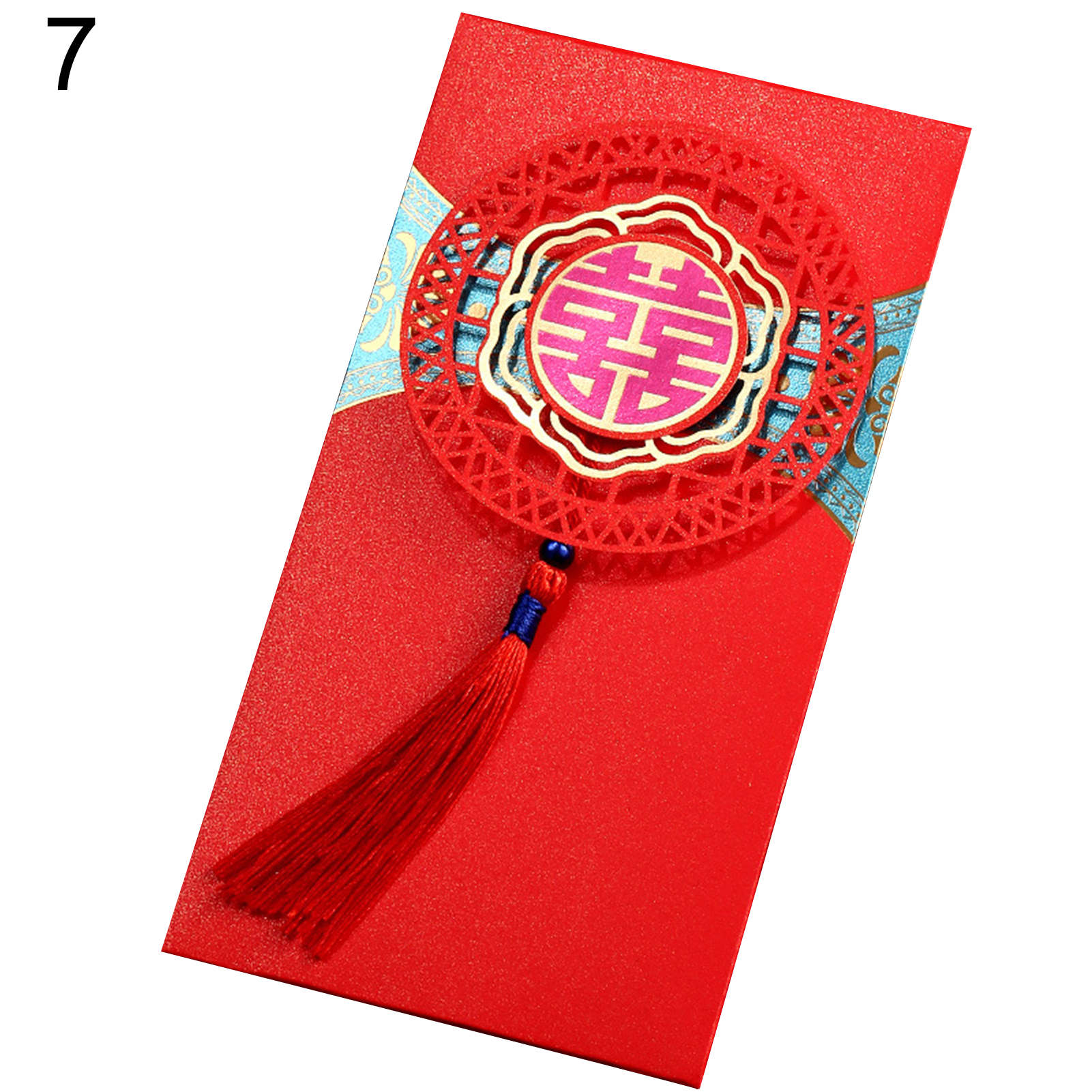 Lucky Pocket Porle Exquisite Tassel Design Red Lucky Pocket