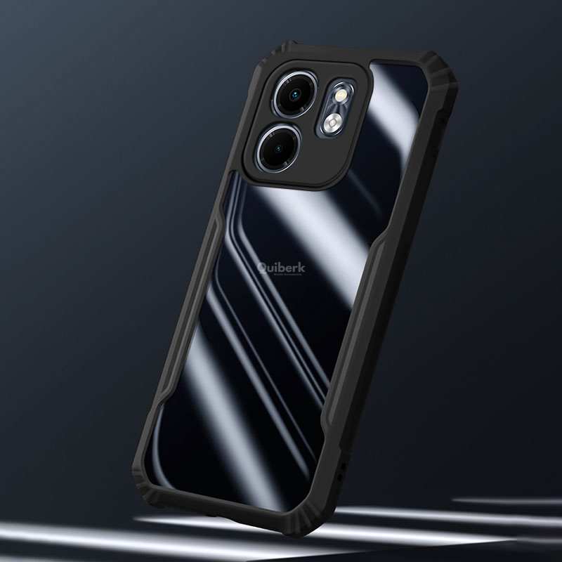 Quiberk for Infinix Smart 9 HD / Hot 50i Case Edge-Reinforced Shockproof Hard Transparent Phone Cover. 