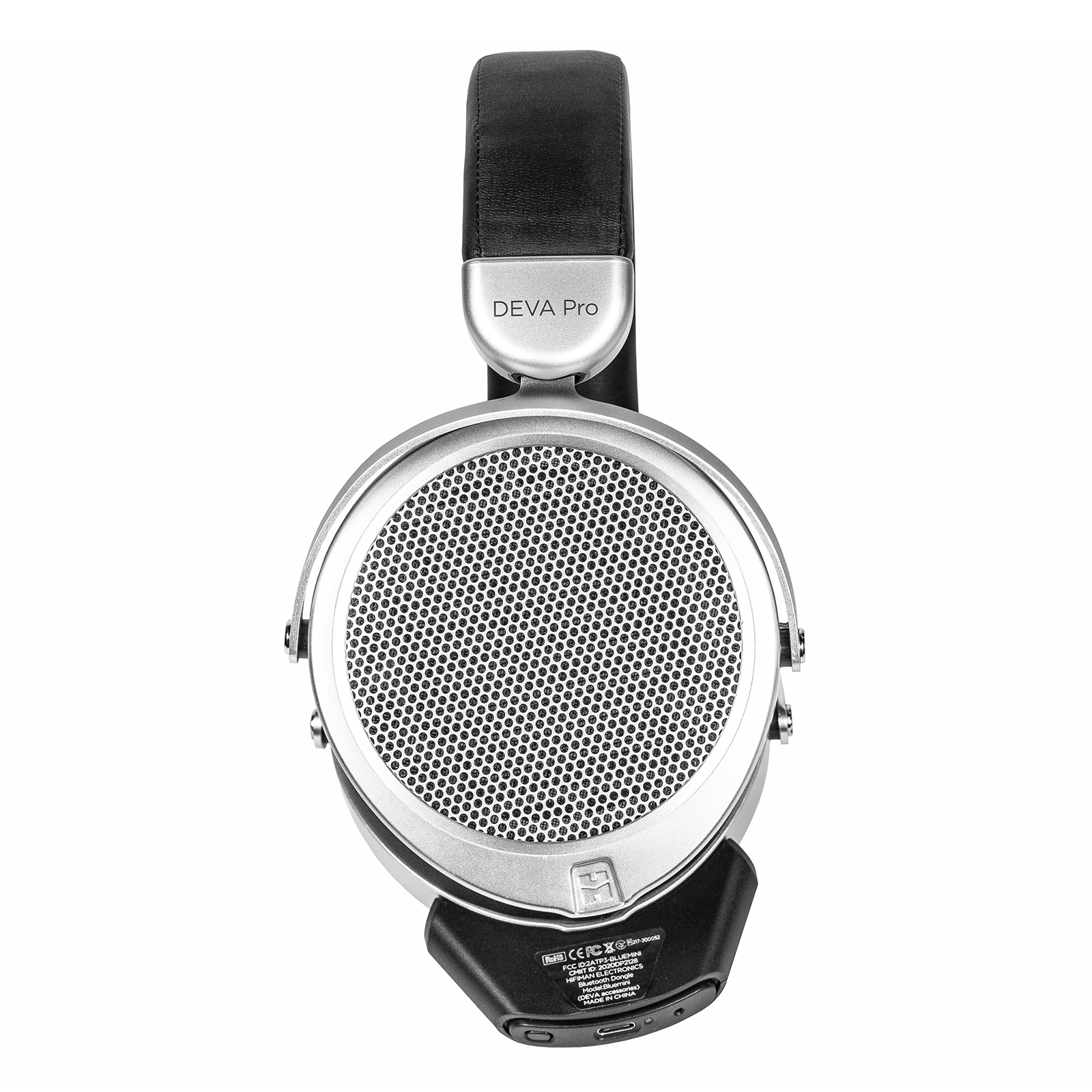 HIFIMAN Deva-Pro Over-Ear Full-Size Open-Back Planar Magnetic Headphone with Stealth Magnet and BlueMini R2R Bluetooth Receiver. 