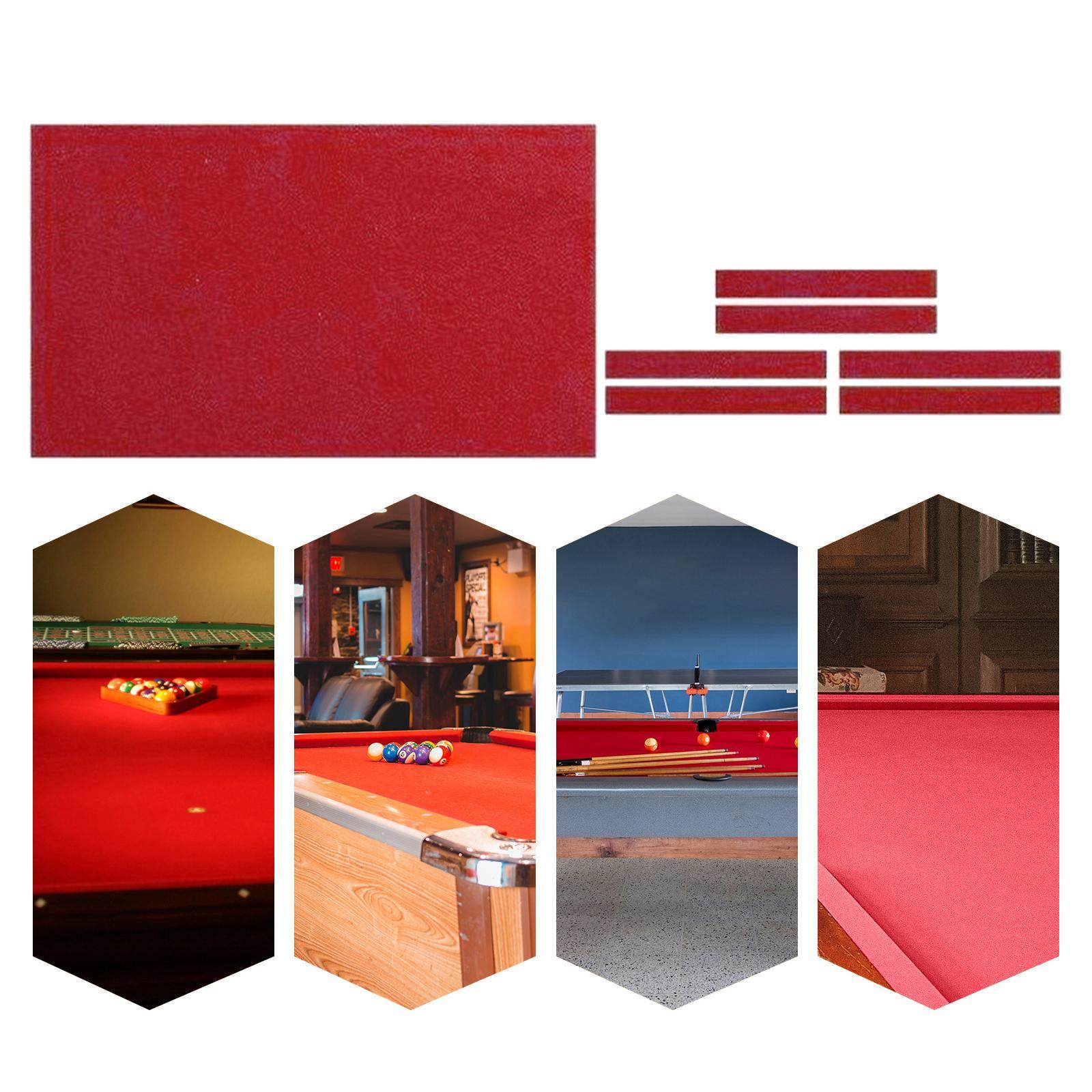 Wool Blend Billiard Cloth Pool Table Felt for 7' 8' 9' Pool Table Pre Cut Bed & Rails. 