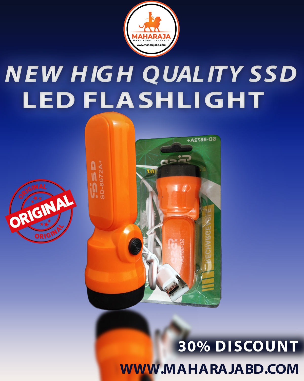 HIGH-QUALITY SSD LED TORCH LIGHT. 