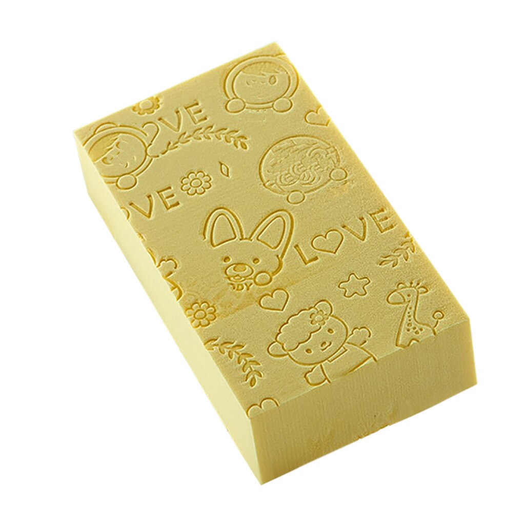 【VisioN Shop】2PC Kid Exfoliating Shower Care Soft Body Scrubber Bath SPA Sponge Baby Rubbing Mud Bathroom Accessory