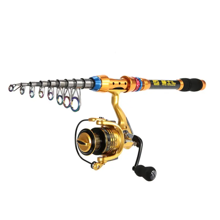 Portable Lure Rod Set Spinning Reel Fishing Rod Combos Full Kit