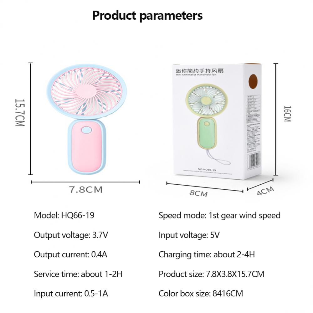 Handheld Pocket Fans USB Charging Lazy Fan Desktop Mini Fan Portable Student Dormitory Small Fan Gift Outdoor Travel Mini Fan. 