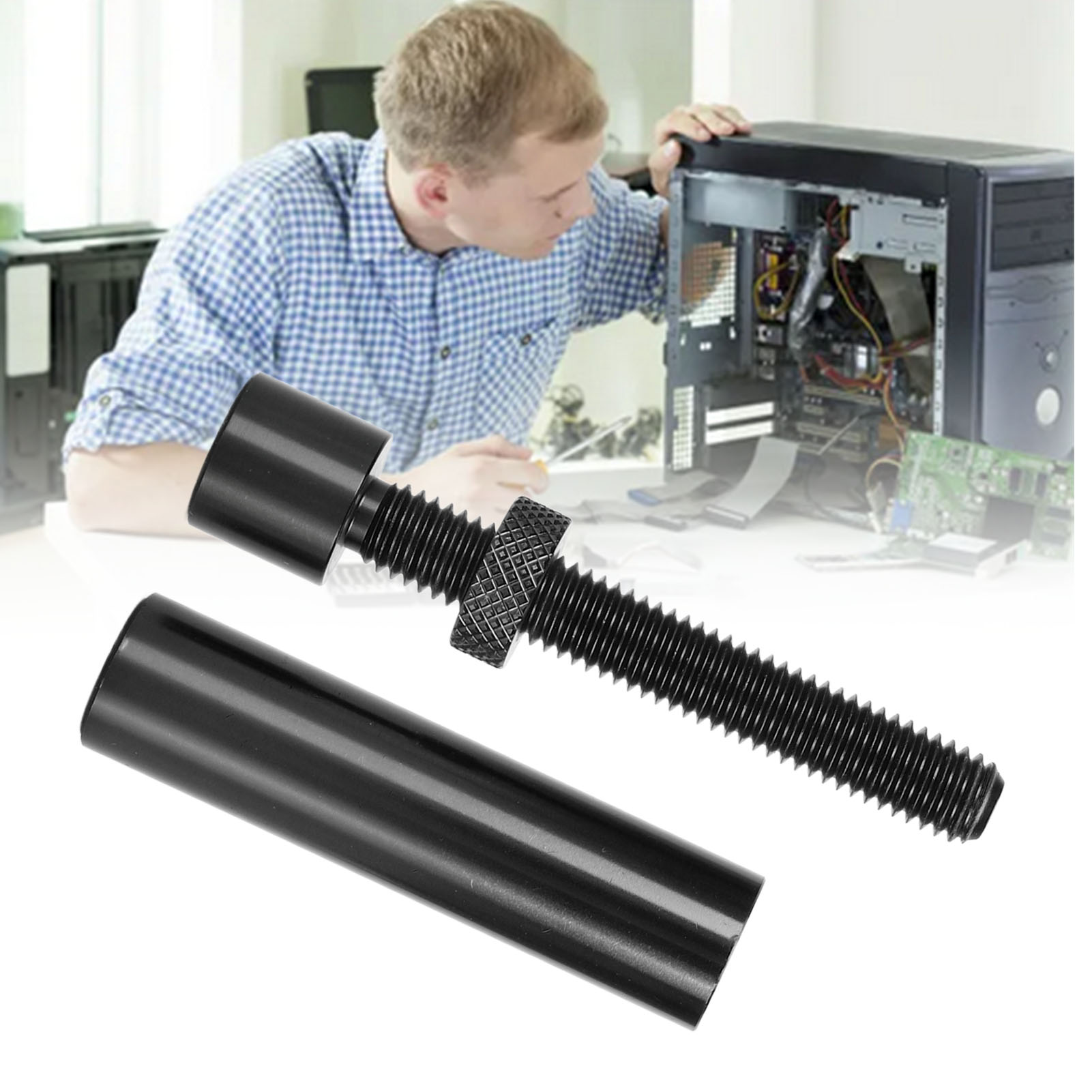 GPU Holder, Anti Sag Graphics Card GPU Brace Support Height Adjustable with Rubber Mat for All Graphics Cards. 