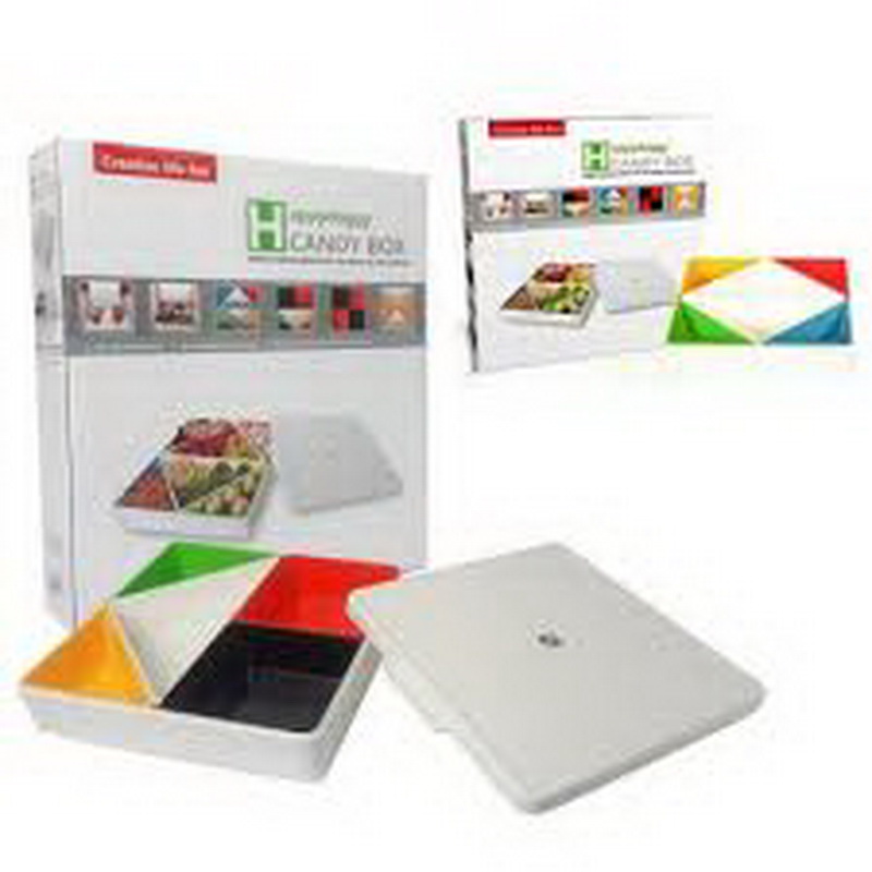 Plastic Chip & Dip Tray Serving Set decorative Box HappY Candy Box