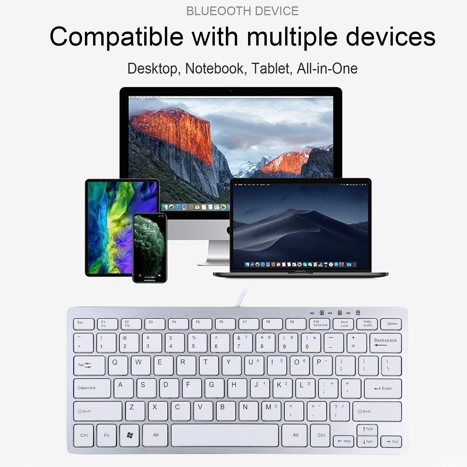 450 78 Keys Ultra-thin USB Wired Keyboard. 
