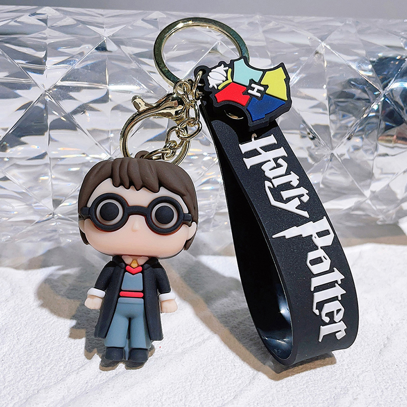 Harry Potter Keychain Cute Ron Hermione Voldemort And Gollum Doll Men's And Women's Bag Charms Qoddess. 