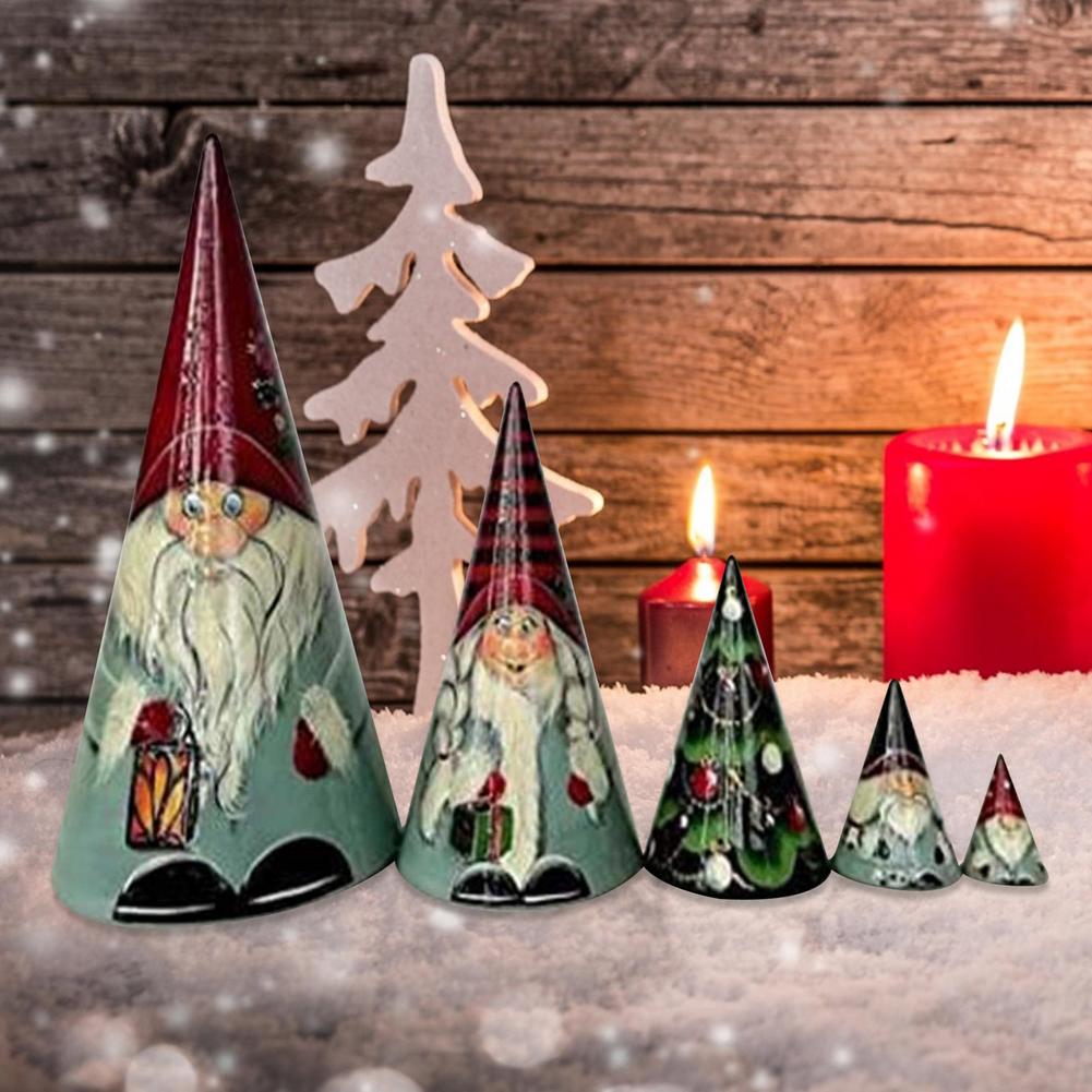 Acrylic Stacking Nested Set Russian Nesting Dolls Matryoshka Handmade Dwarf Toys for Children Kids Christmas Home Decoration. 