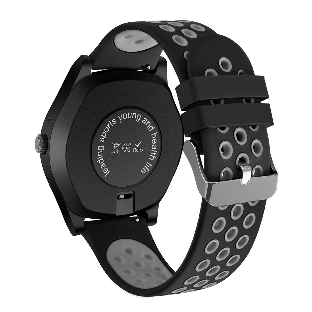 Zinc Alloy+Silicone 1.54 inch Screen 3.0 Bluetooth  V11 Smart Watch MTK Nucleus Operating System. 