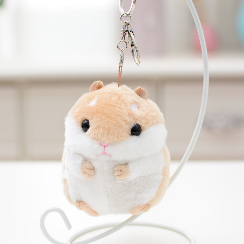 Cute hamster pendant plush toy doll schoolbag pendant keychain car