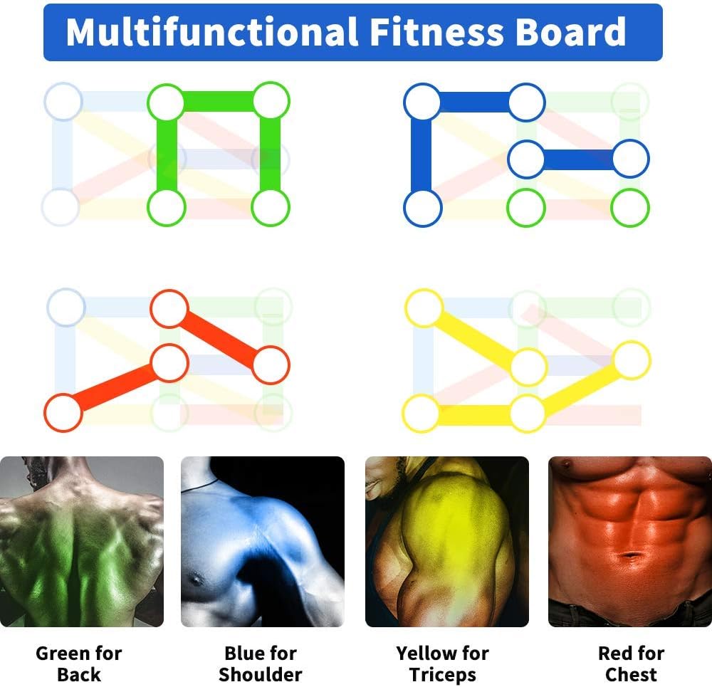 9-In-1 Foldable Push Up Board Multifunction Push-Up Rack. 